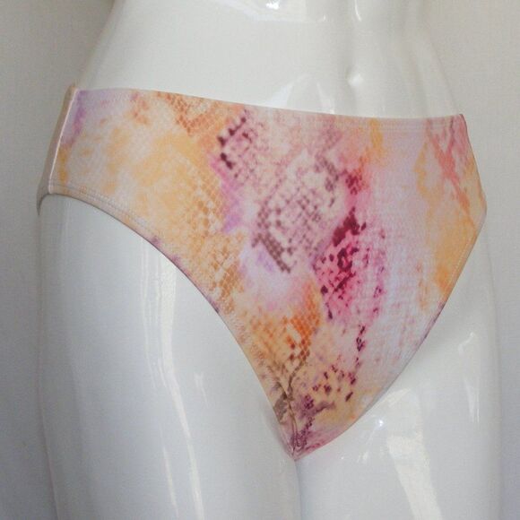new CUPSHE Bikini Bottom, M, Color Snakeskin print, High waist, Cheeky - Picture 2 of 13